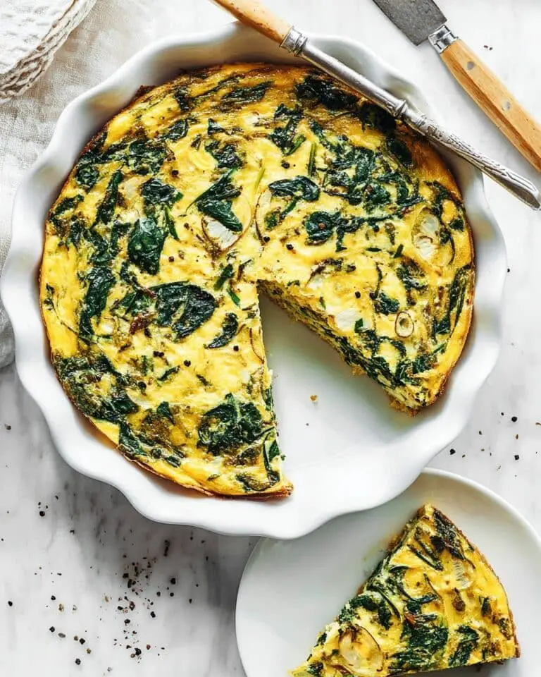 Crustless Spinach and Gruyère Quiche Recipe