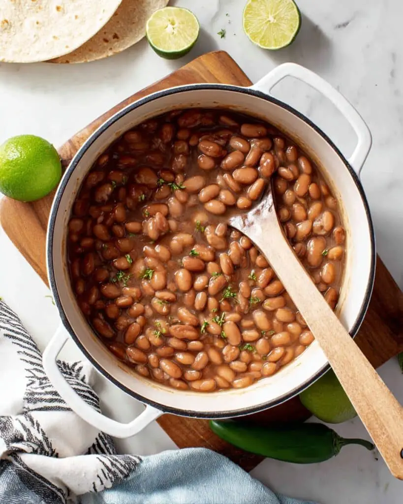 Creamy Spiced Pinto Beans with Lime and Cilantro Recipe
