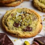 Salted Pistachio Chocolate Chunk Cookies Recipe