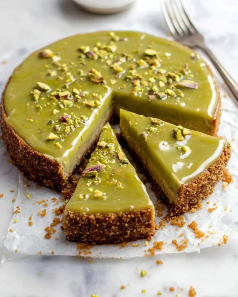Pistachio Cheesecake With Pistachio Topping Recipe