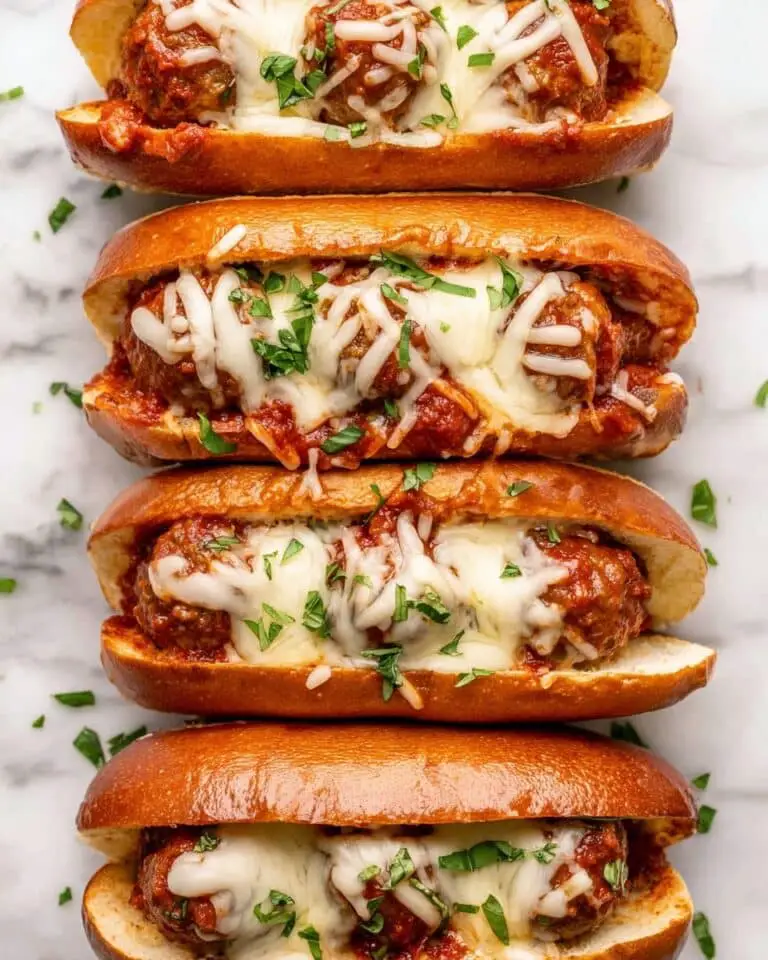 Hearty Meatball Subs with Rich Marinara and Melted Mozzarella Recipe