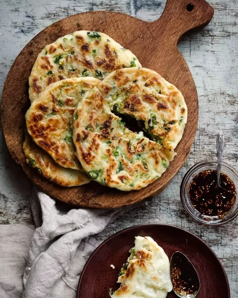 Buttery Scallion Pancakes Recipe