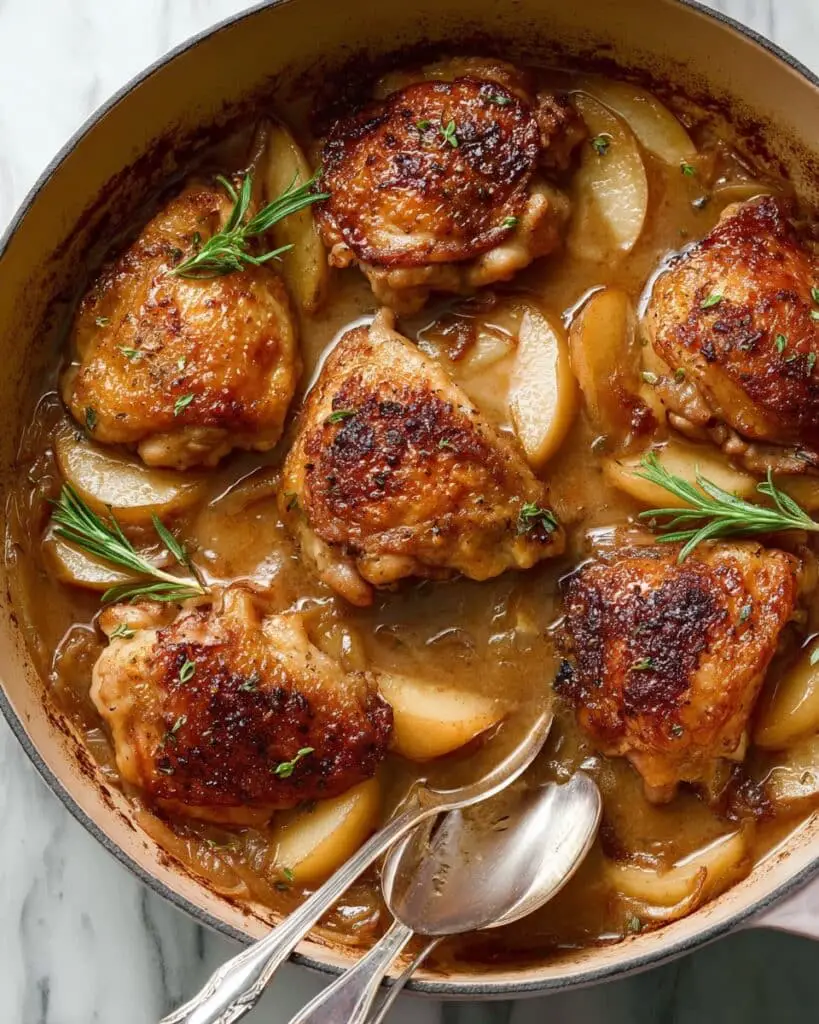 Braised Chicken Thighs with Apple Recipe