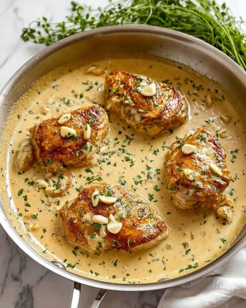 Creamy Garlic Chicken Recipe