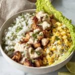 Healthy Street Corn Chicken Rice Bowl Recipe