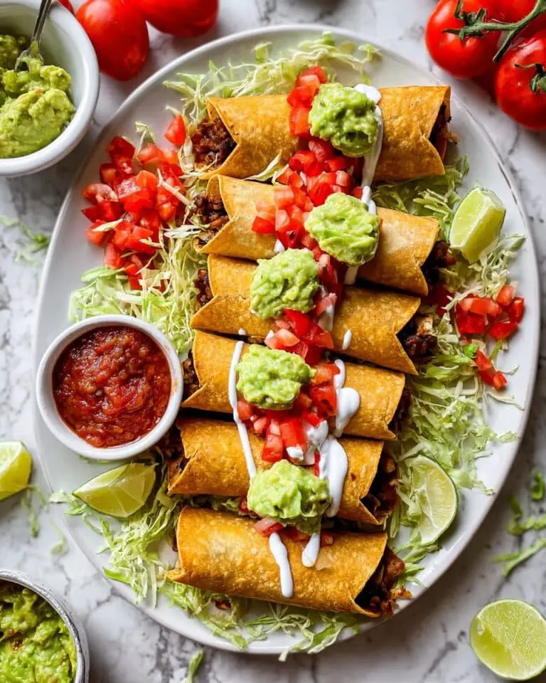 Beef Taquitos with Crispy Baked, Fried, or Air-Fried Options Recipe