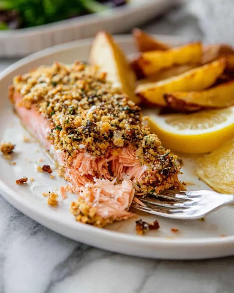 Buttery Pecan-Crusted Salmon Filets Recipe