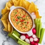 Buffalo Chickpea Dip (Vegan + Oil-Free) Recipe