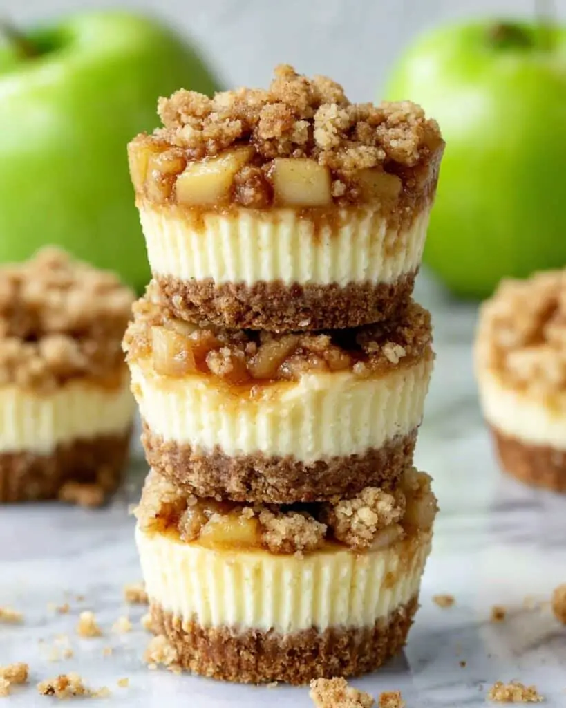 Apple Crisp Mini Cheesecakes Recipe