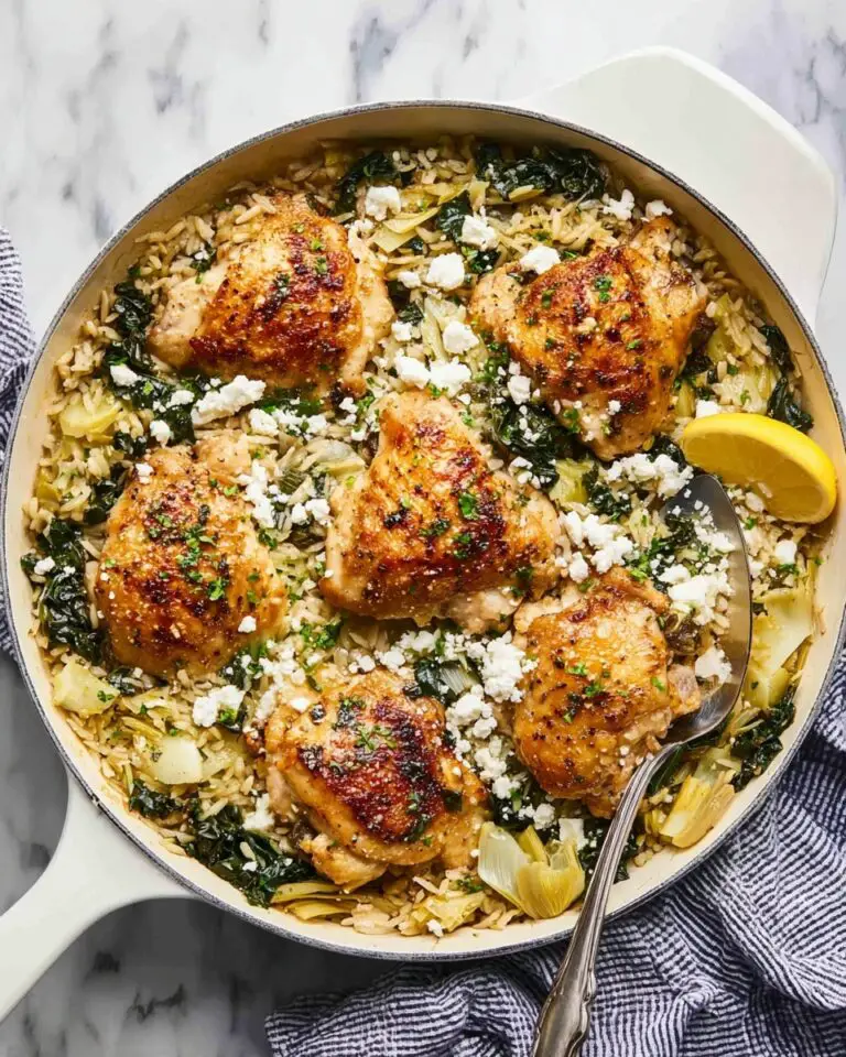 Spinach Artichoke Chicken and Rice Bake Recipe