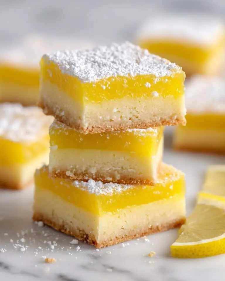 Lemon Bars with Buttery Shortbread Crust Recipe