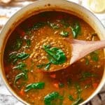 Hearty Lentil Soup with Vegetables and Fresh Lemon Recipe