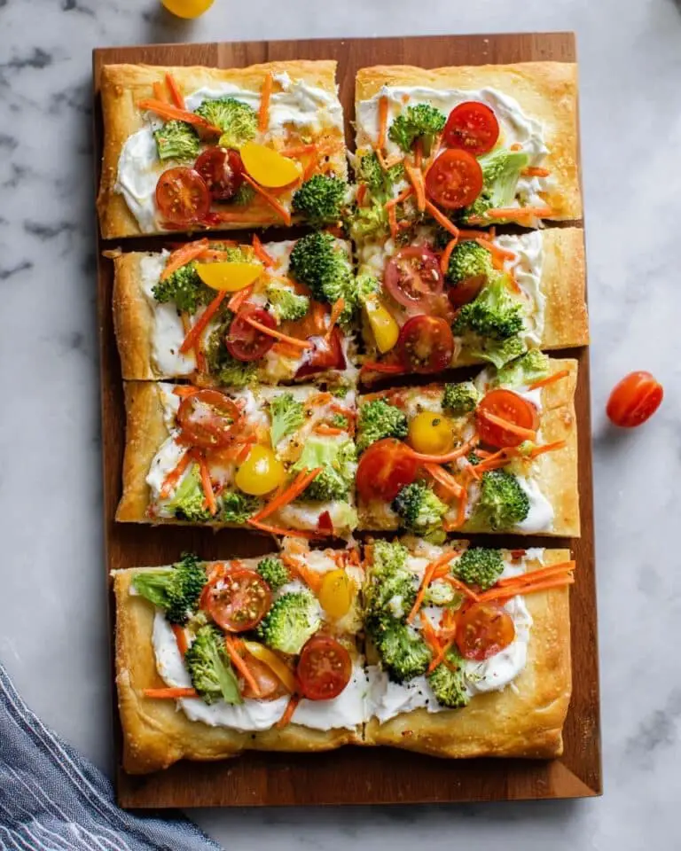 Cream Cheese Veggie Pizza Recipe