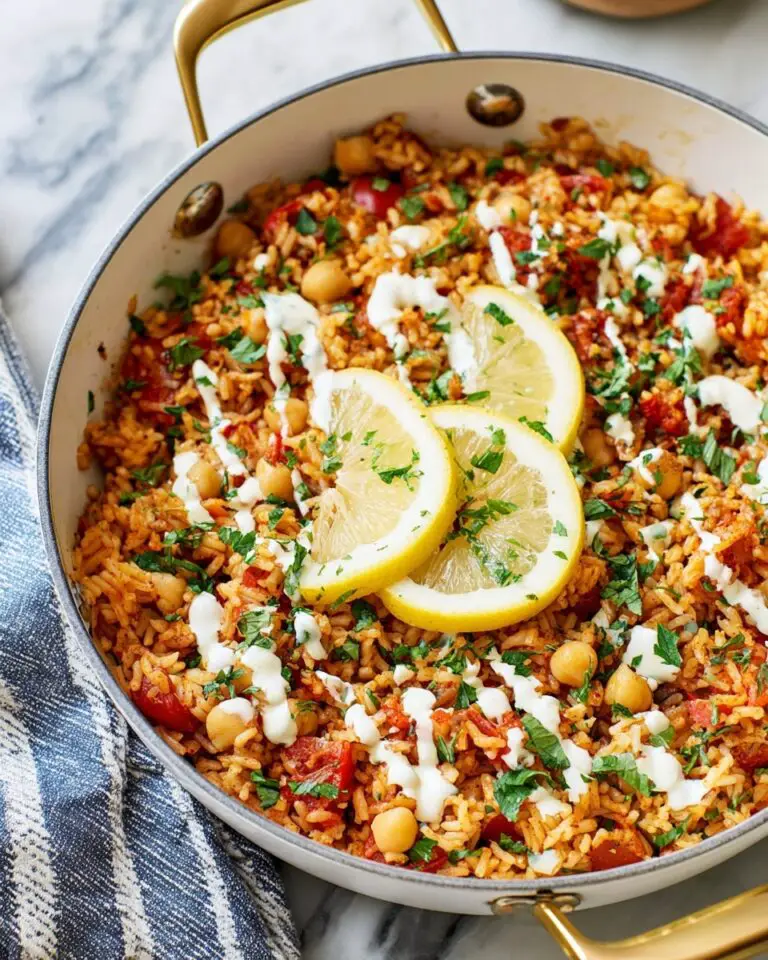 Mediterranean Chickpea & Rice Skillet Recipe