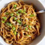10 Minute Peanut Sauce Rice Noodles Recipe
