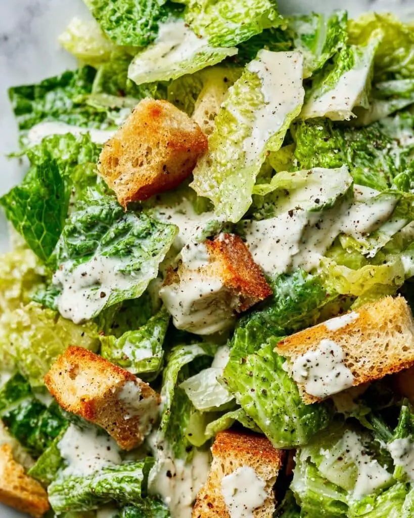5-Minute Creamy Greek Yogurt Caesar Dressing (No Anchovy) Recipe