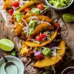Crispy Chicken Tacos with Jalapeño Ranch and Fresh Toppings Recipe