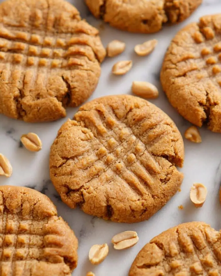 Four Ingredient Peanut Butter Cookies Recipe