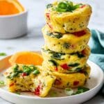 Spinach and Red Pepper Egg Bites Recipe