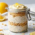 Lemon Cheesecake Overnight Oats (High Protein) Recipe