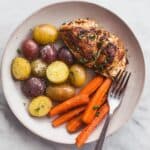 Sheet Pan Balsamic Chicken with Potatoes and Carrots Recipe