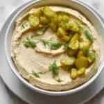 Creamy Dill Pickle Hummus Recipe