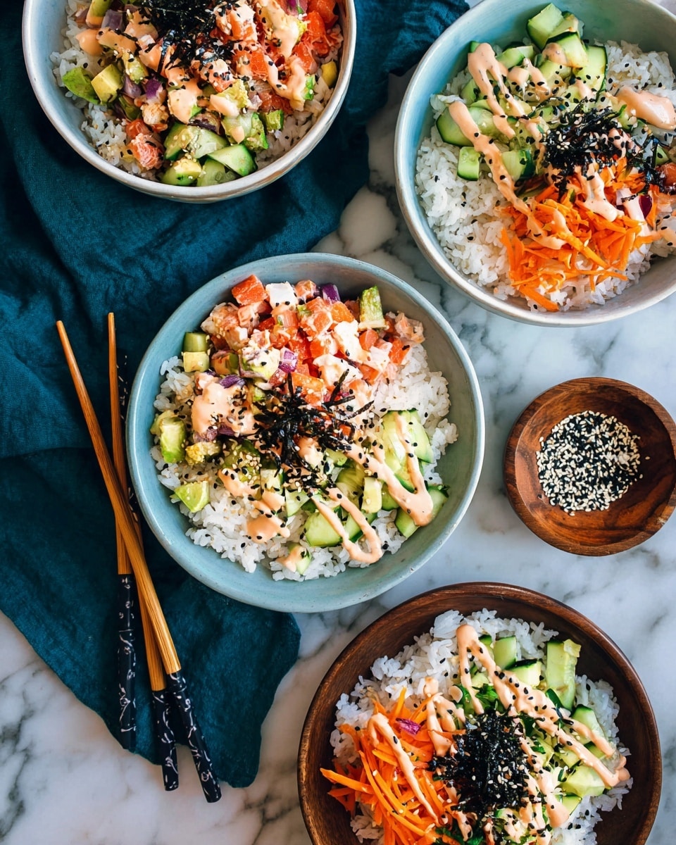 California Roll Sushi Bowls Recipe