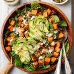 Sweet Potato Salad with Tahini Dressing, Feta, Avocado, and Pepitas Recipe