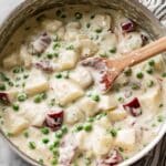 Creamed Potatoes and Peas Recipe